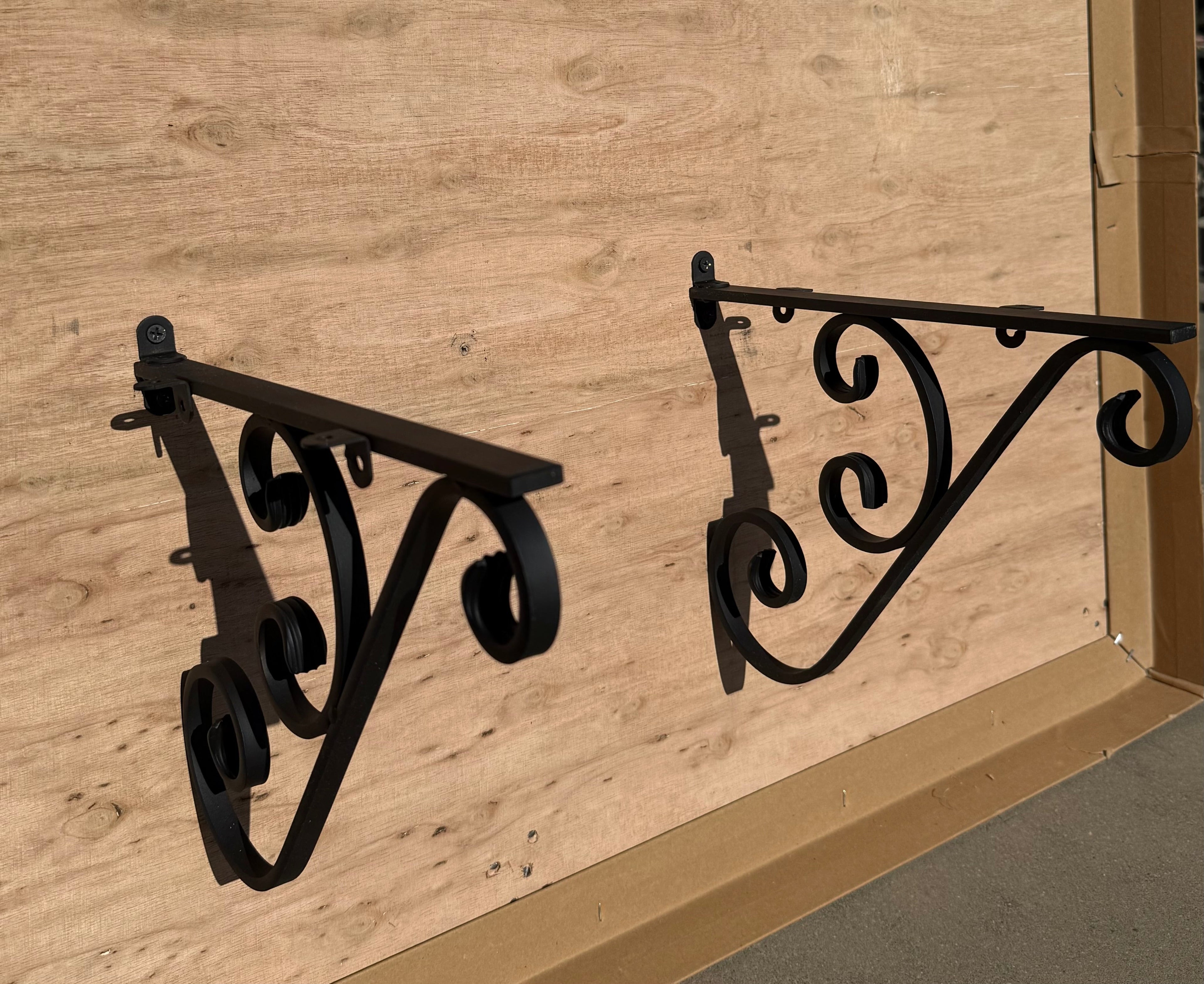 Ornamental Iron Shelf Brackets & Decorative Metal Shelf Supports