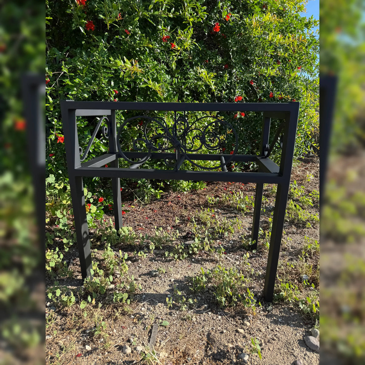 Large Metal Planter Box Stand