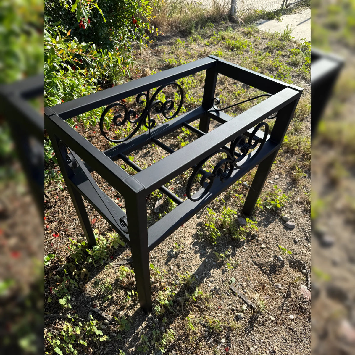 Large Metal Planter Box Stand