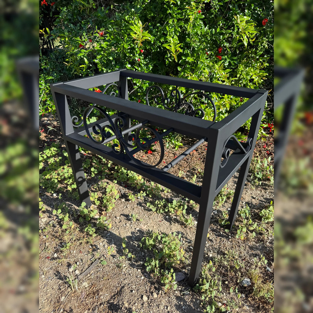 Large Metal Planter Box Stand