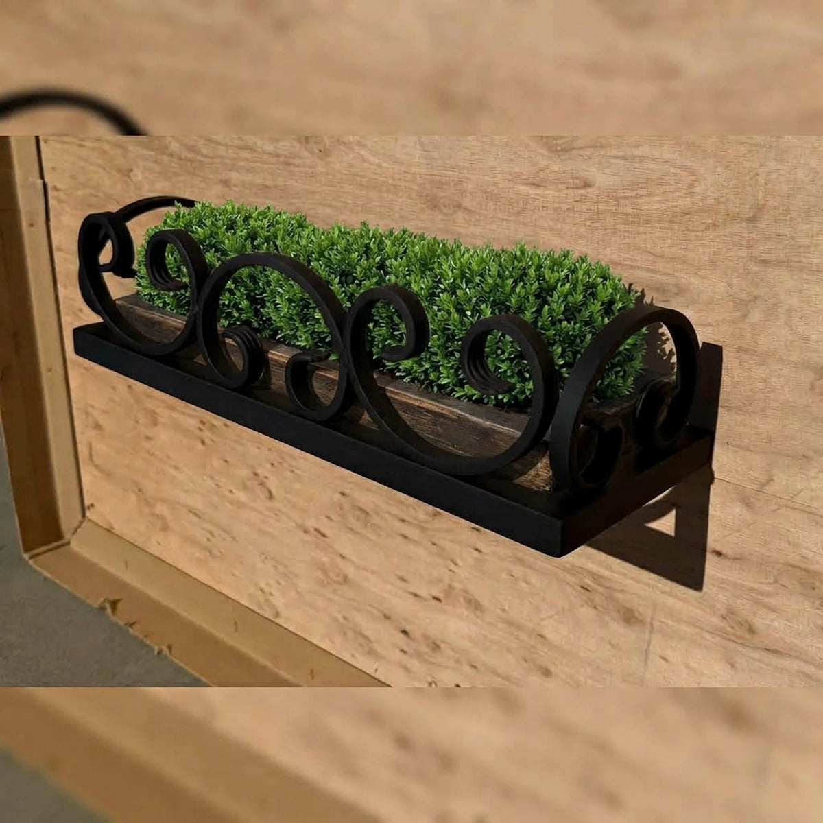 U-Shaped Scroll Planter Stand
