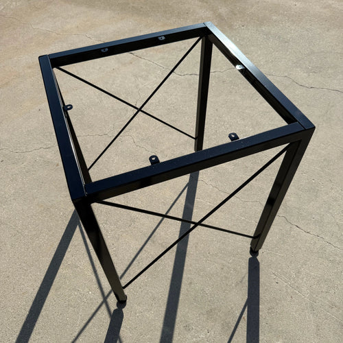 Cube X-Brace Metal Stool Stand