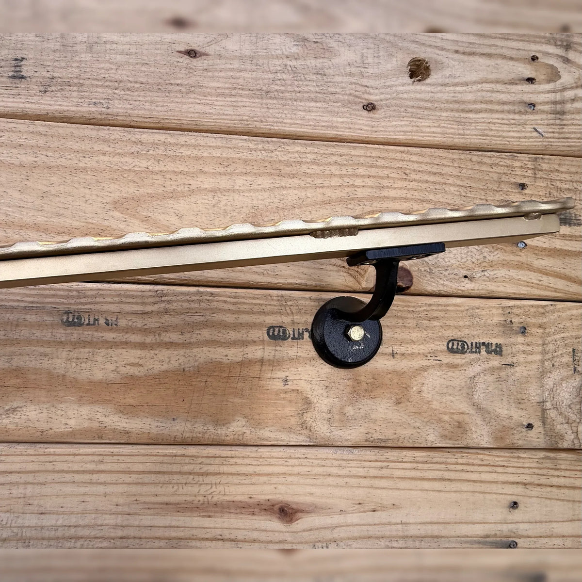 Hammered Wrought Iron Handrail