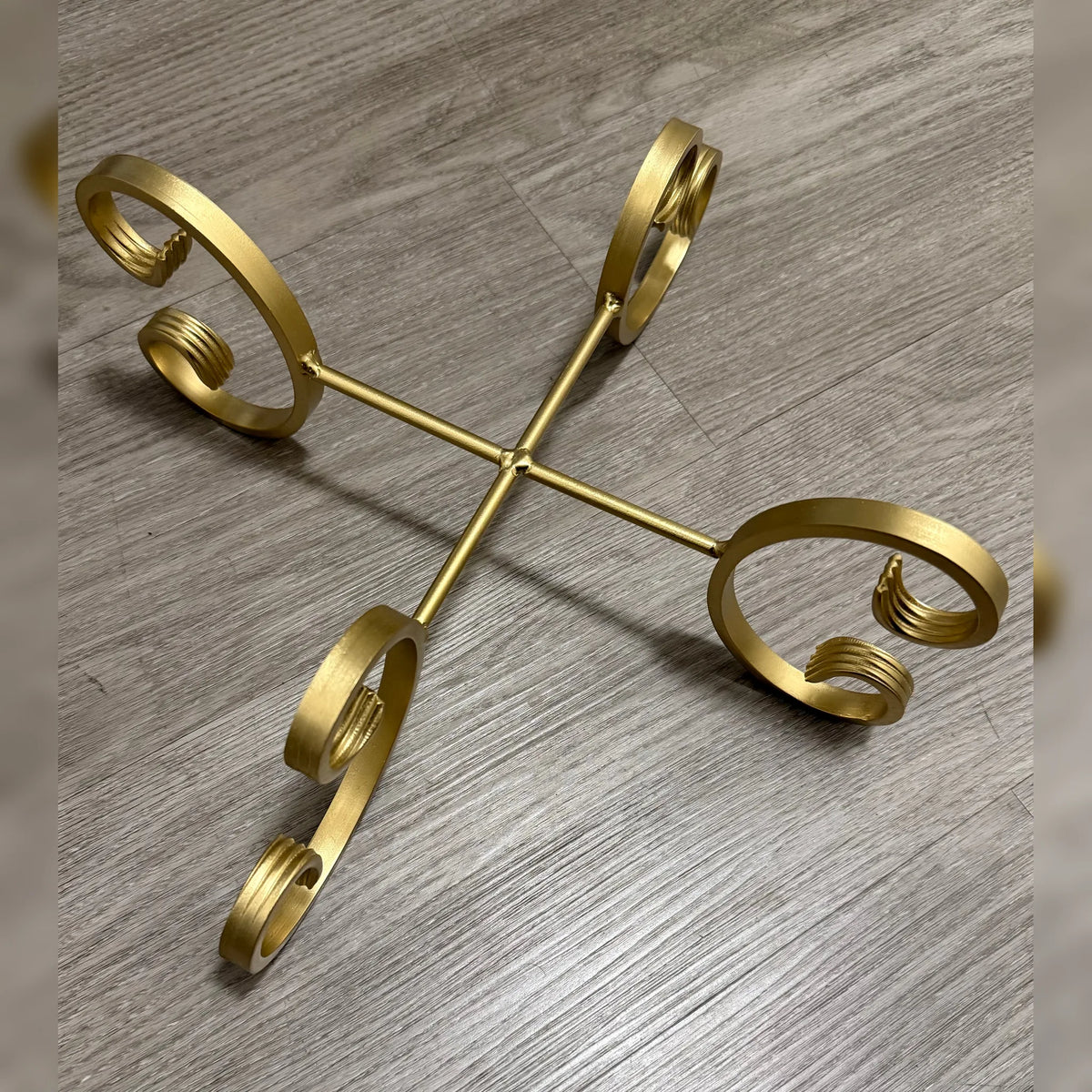 X-Shaped C-Scroll Planter Stand
