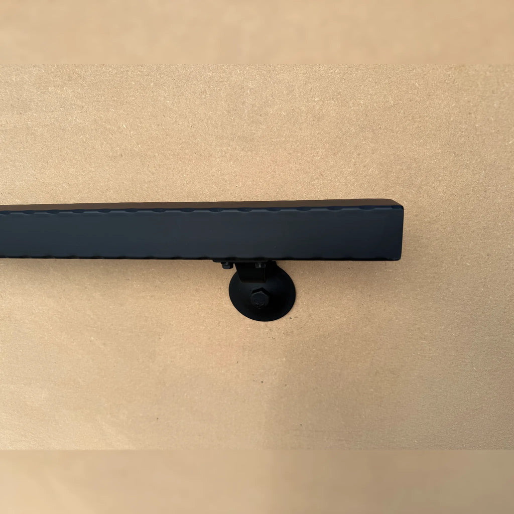 Hammered Square Steel Handrail