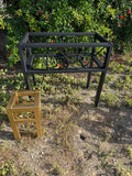 Large & Small Steel Planter Stand Bundle — Made in the USA | Ornamental Iron Set
