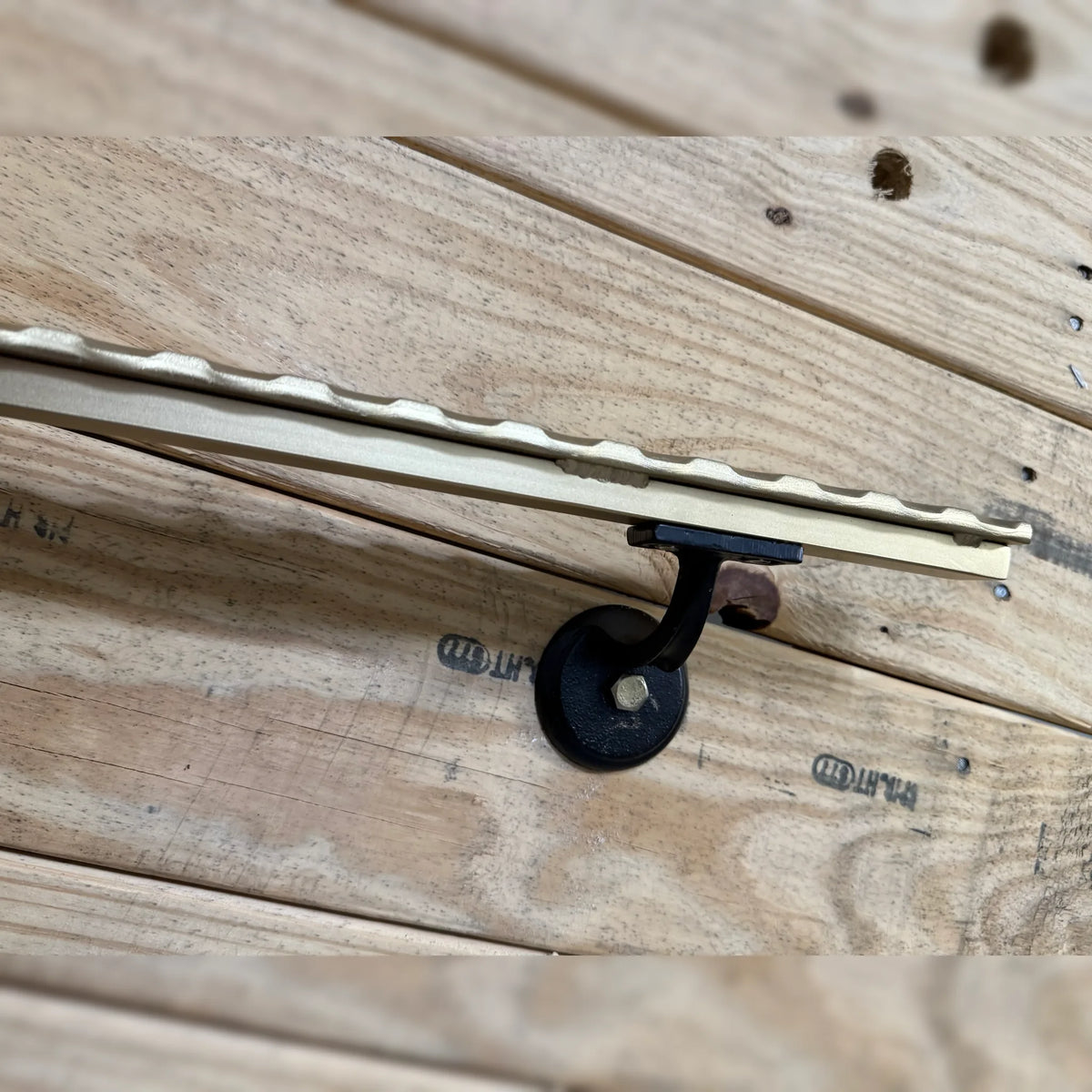 Hammered Wrought Iron Handrail