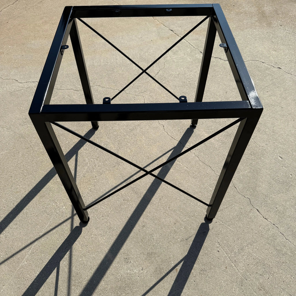Cube X-Brace Metal Stool Stand