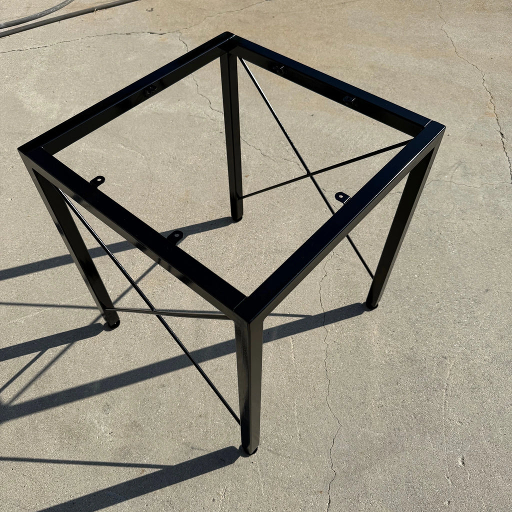 Cube X-Brace Metal Stool Stand