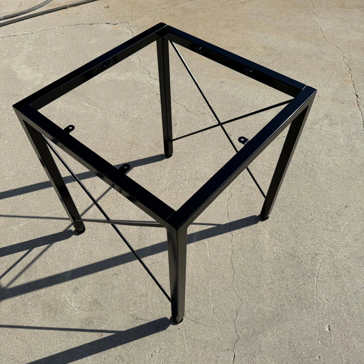 Cube X-Brace Metal Stool Stand