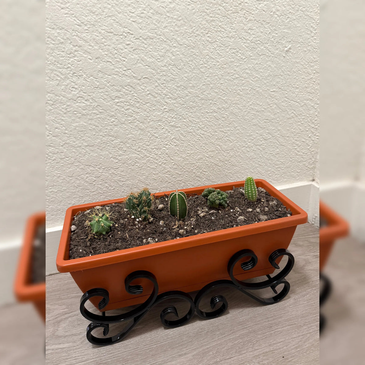 Ornamental Sled Planter Stand