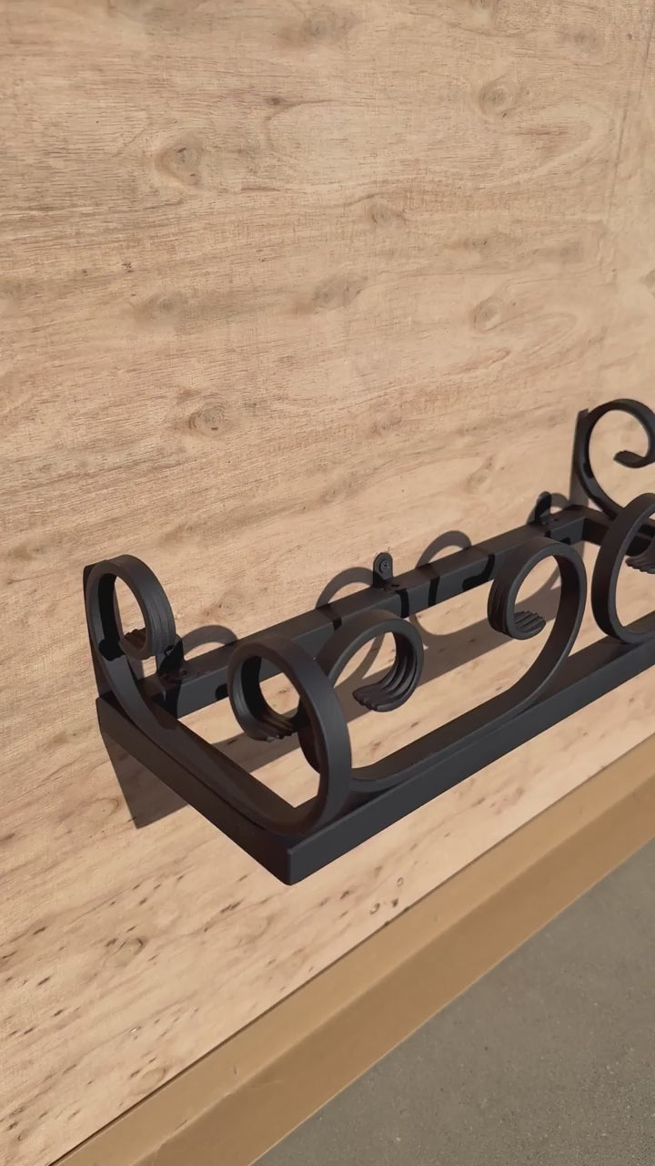 Thin U-Shaped Scroll Planter Stand