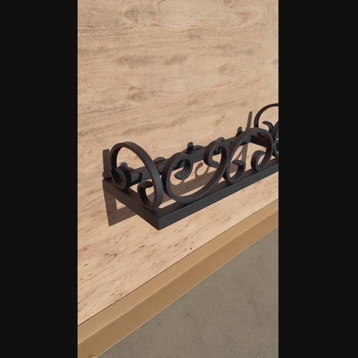U-Shaped Scroll Planter Stand