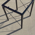 Cube X-Brace Metal Stool Stand