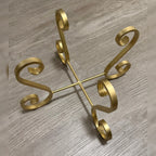 X-Shaped S-Scroll Iron Planter Stand