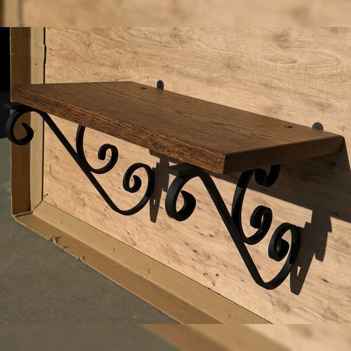 Shelf Brackets with S-Scroll & U-Scroll Accents (Set of 2)