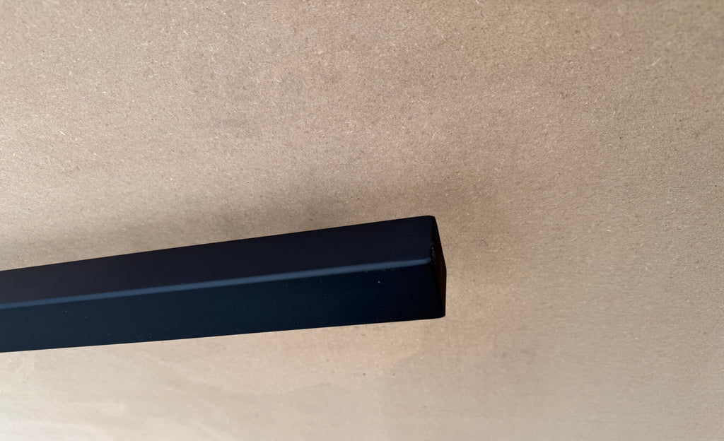 Square Steel Handrail — ADA Compliant 1.5" x 1.5" Steel Tube | Flat Black or Metallic Gold | Made in the USA