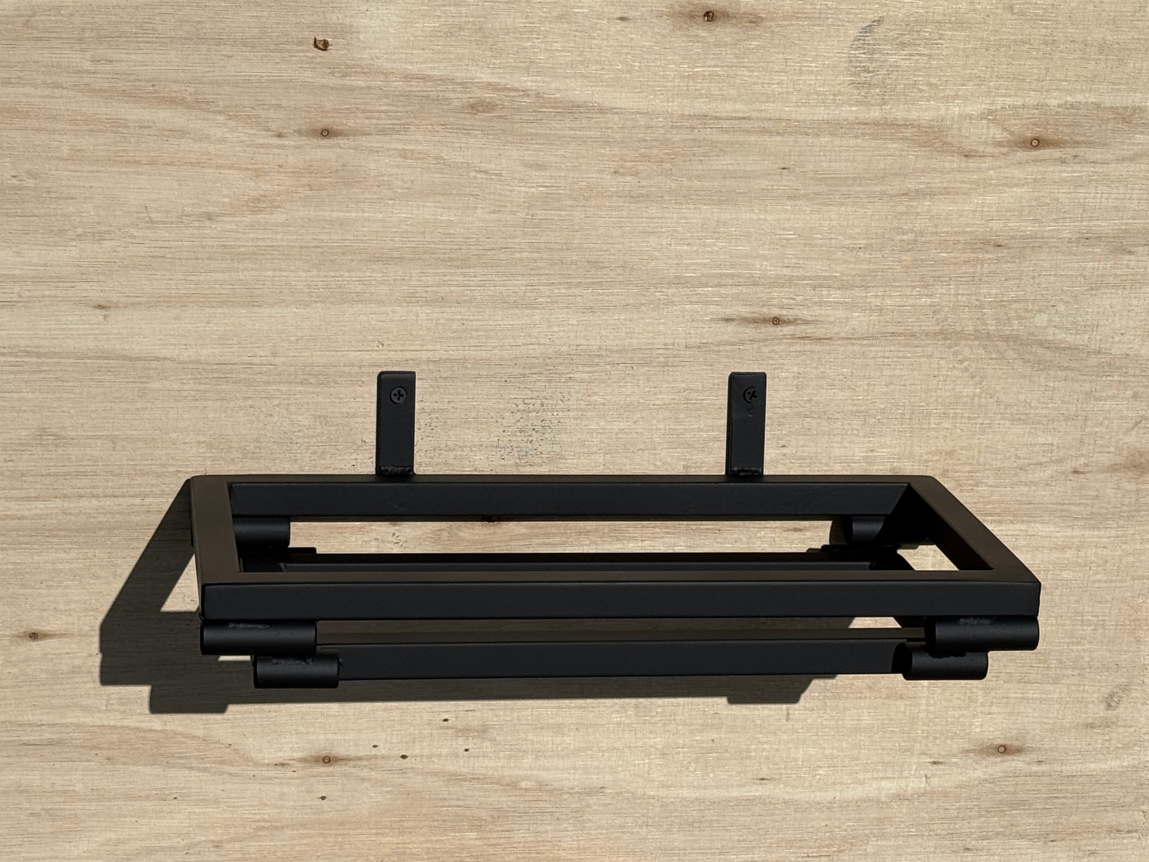 Wall Mounted Metal Planter – Indoor Outdoor Hanging Plant Shelf (Steel, Modern Design)