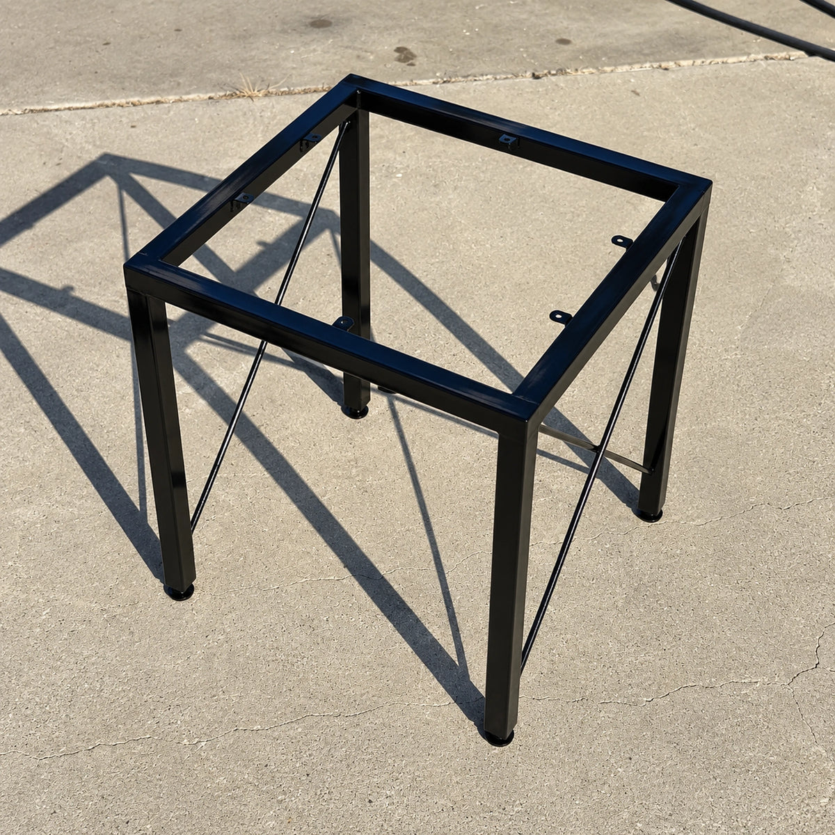 Cube X-Brace Metal Stool Stand