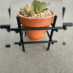 Hollow Cube Terracotta Planter Stand