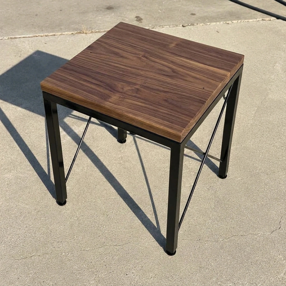 Cube X-Brace Metal Stool Stand