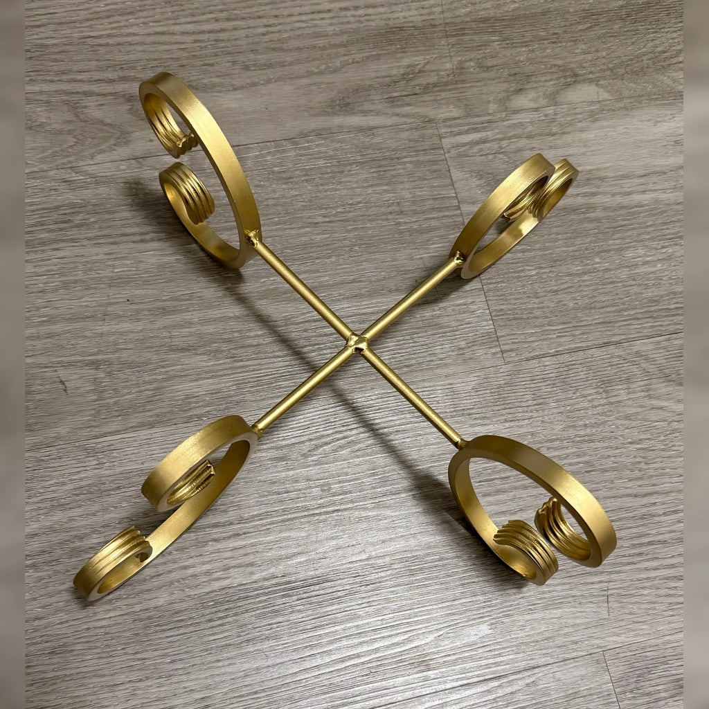 X-Shaped C-Scroll Planter Stand
